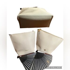 Alice Wheeler London Vegan Leather Travel Makeup Bag NWT